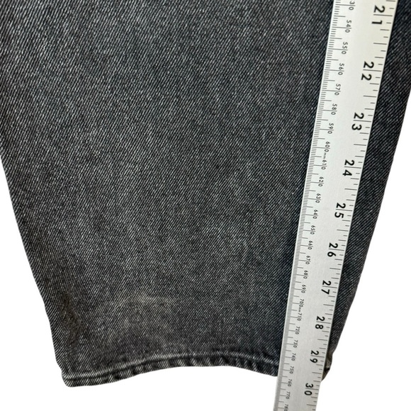 Madewell Baggy Straight Gray Black Denim Jeans Loose Womens Size 26 - Picture 6 of 8